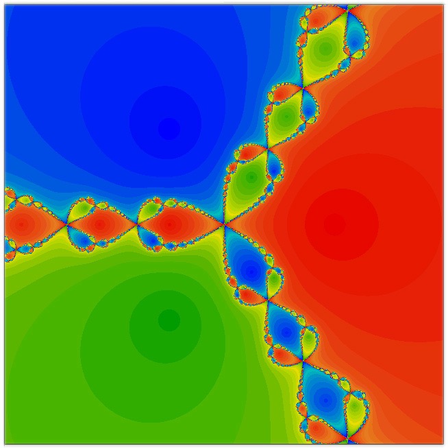 Basins of attraction for the Newton method for x^3 -1 