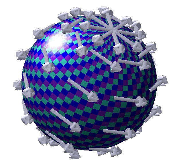Fake tangent vector field on a sphere